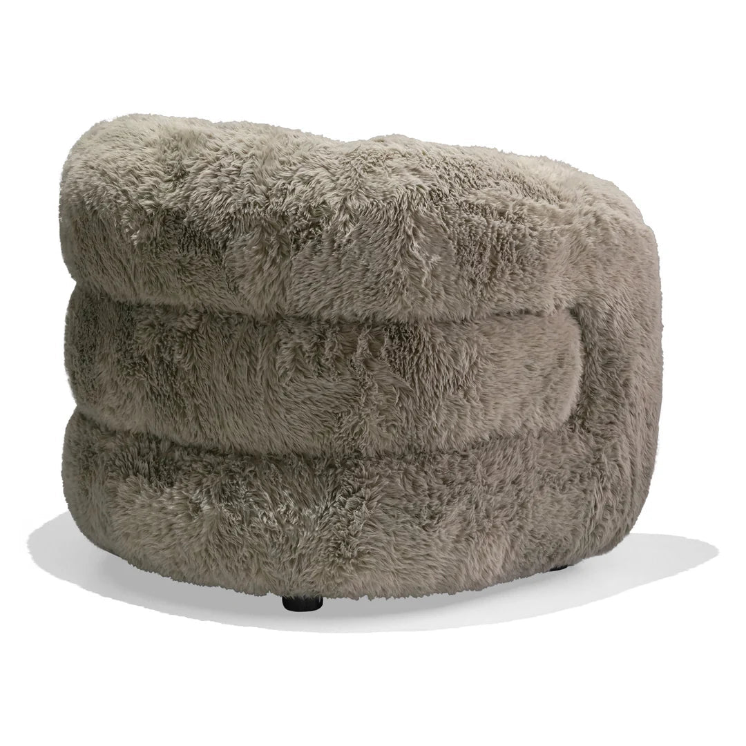 Aderente Fur Lounge Chair - DorsaAderente Fur Lounge ChairGray