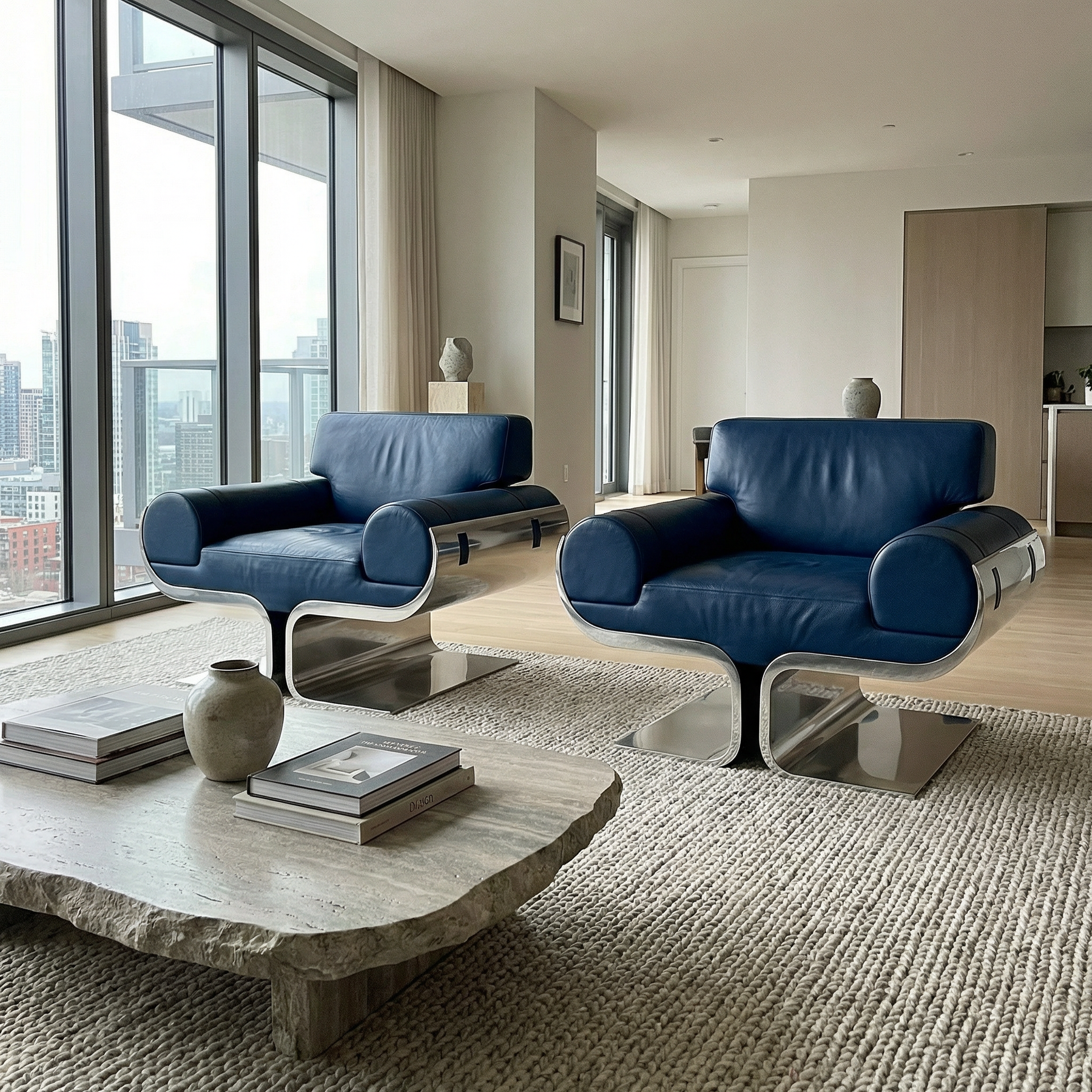 Apartment Living with AERO FRAME Armchairs