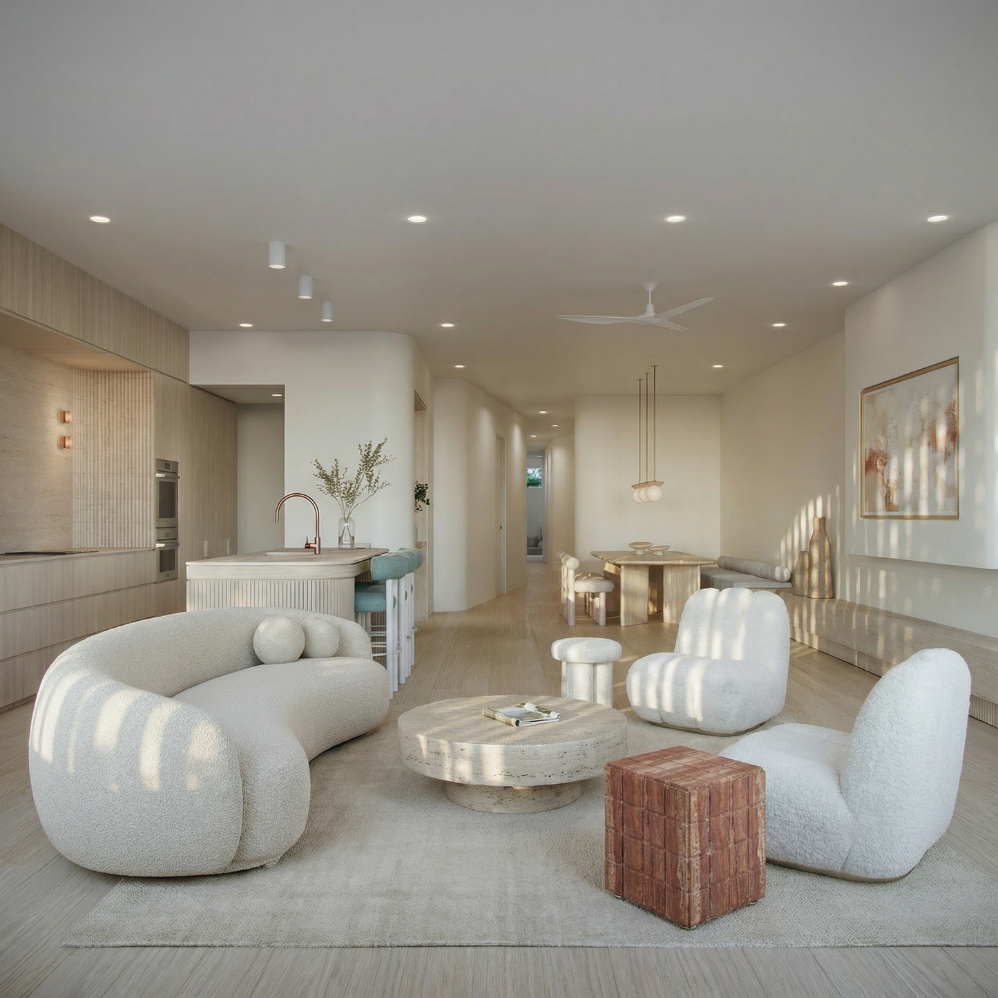 Mano Boucle Lounge Chair