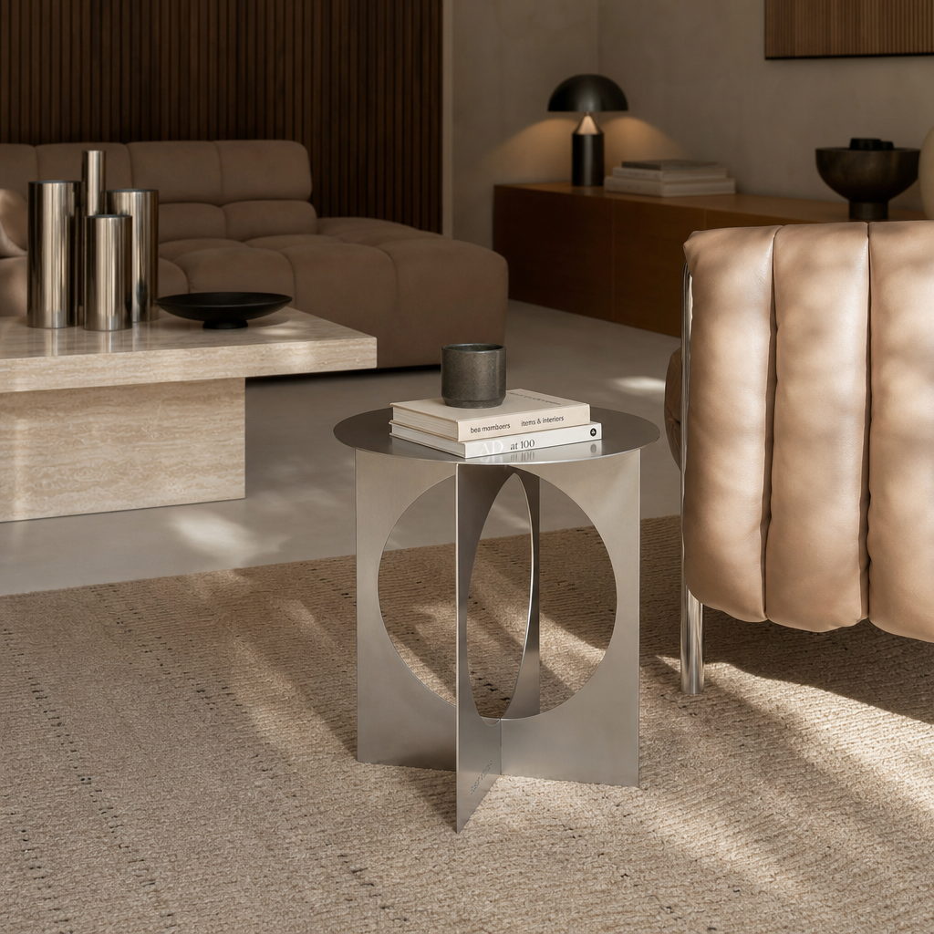 Omogenea Chrome Side Table