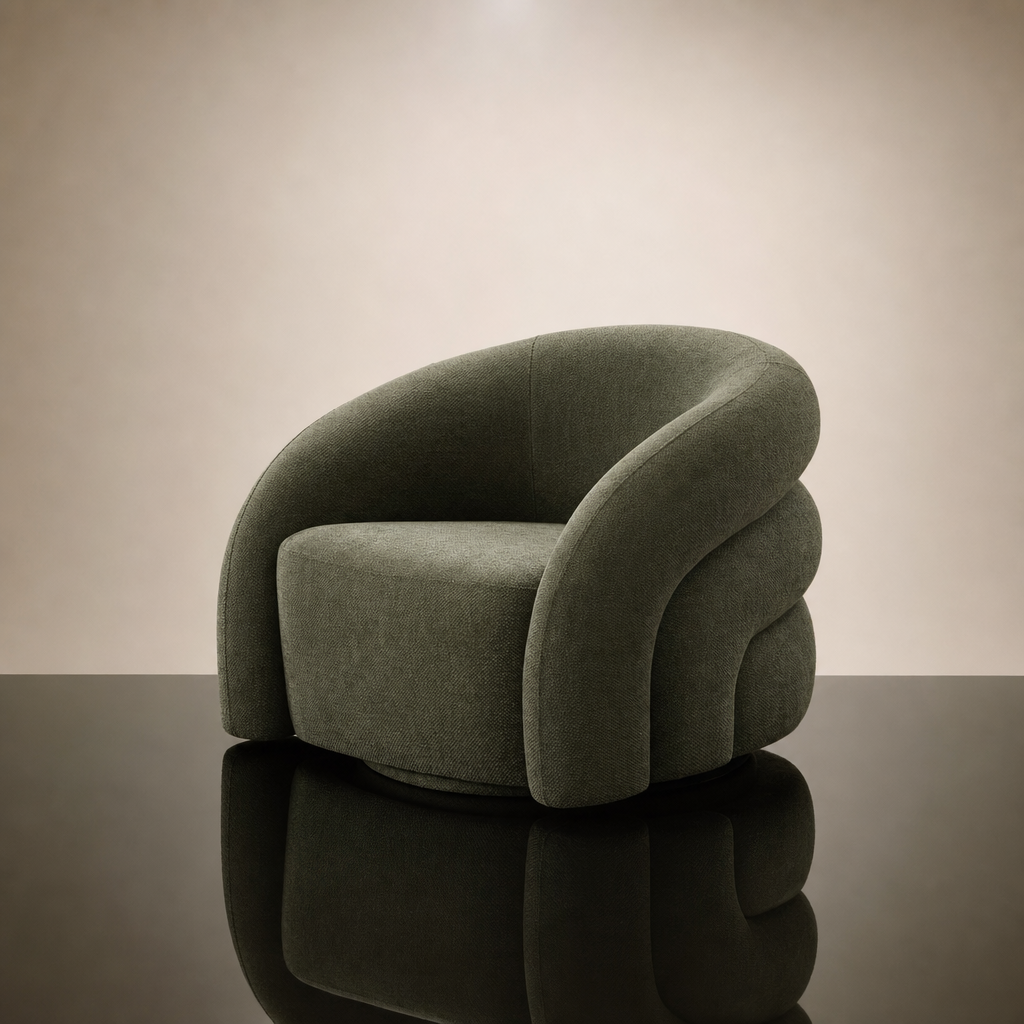 Semplicità Suede Lounge Chair