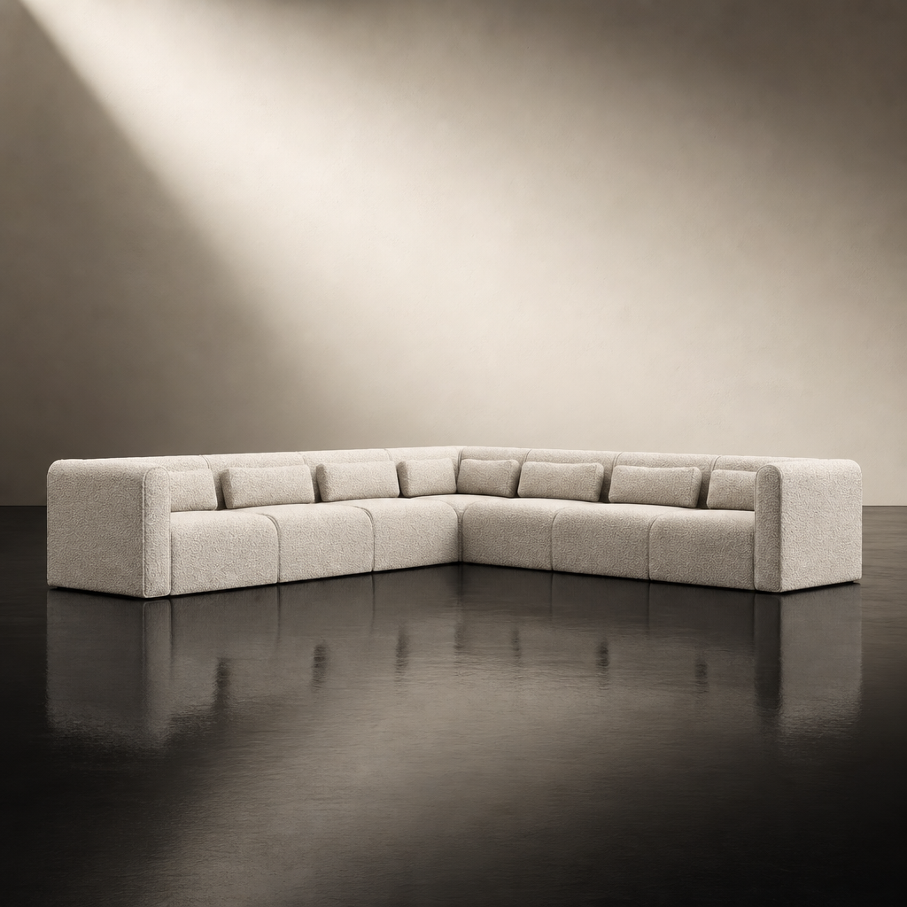 Grandioso Boucle Sectional Sofa