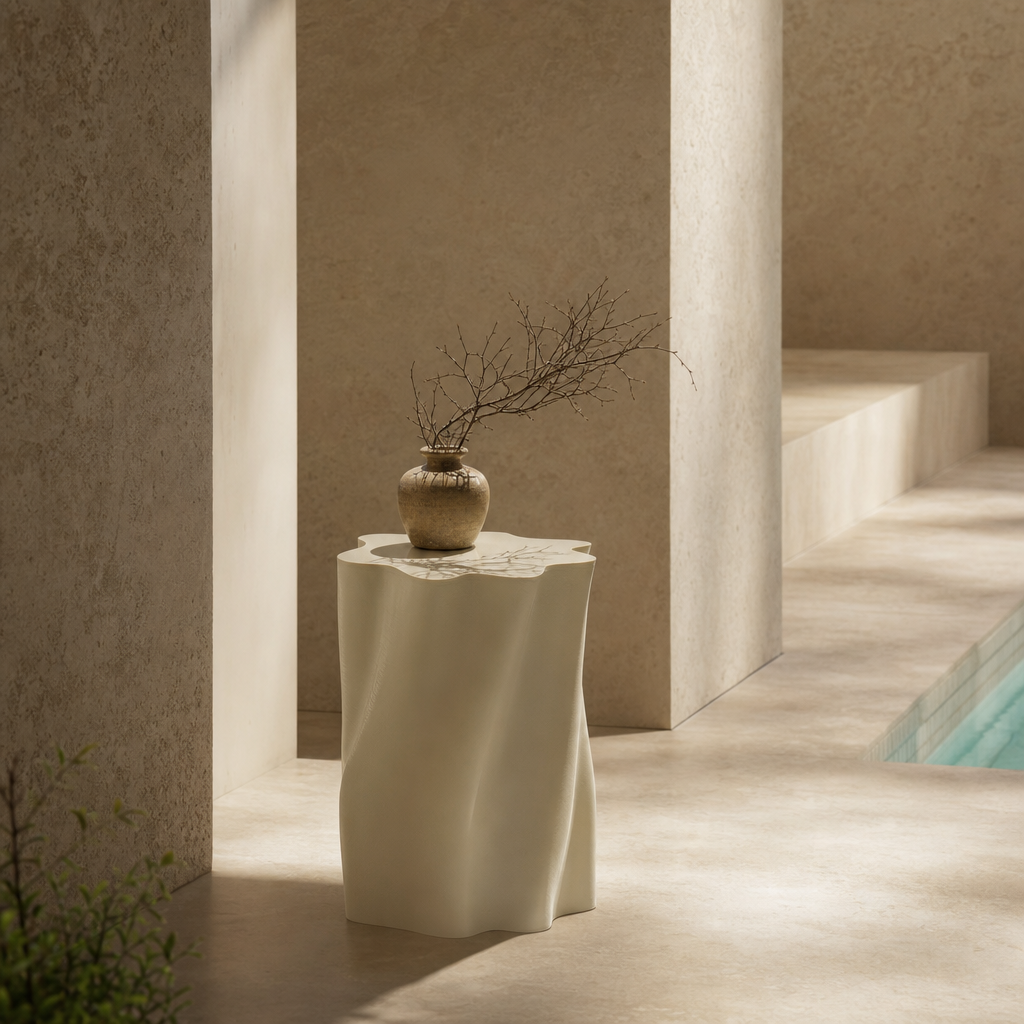 Volteggiare Cement Side Table