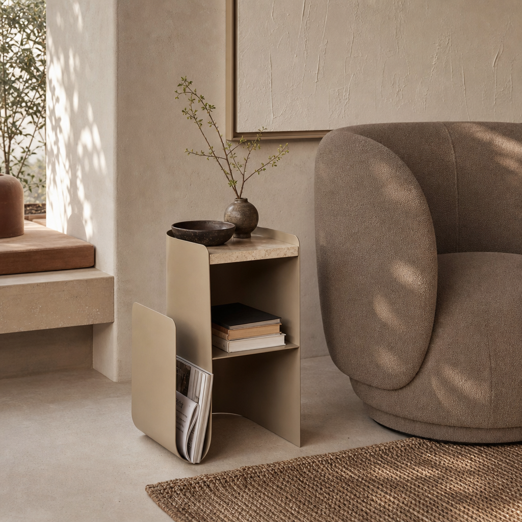 Fasi Asymmetrical Side Table
