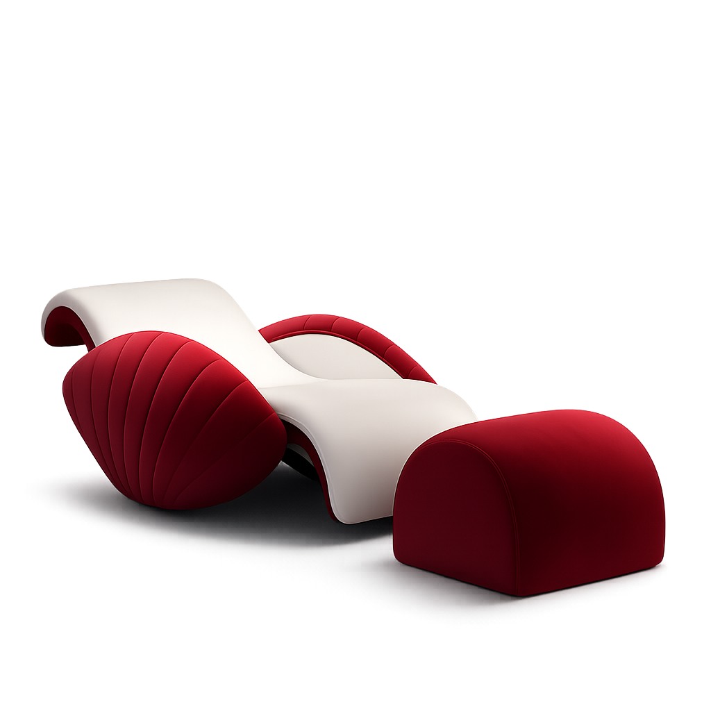 Front product view of the Lotus Form Lounge by DORSA