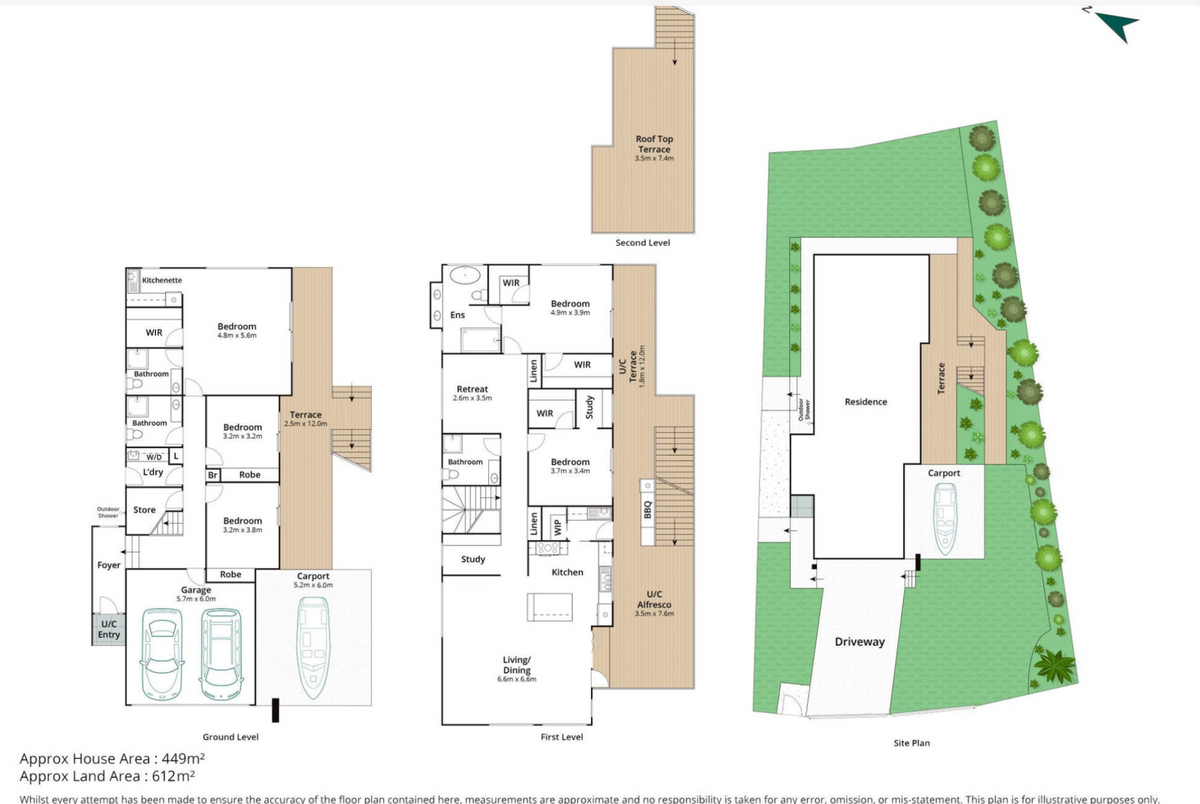 Supplied Tuffley residence floor plan