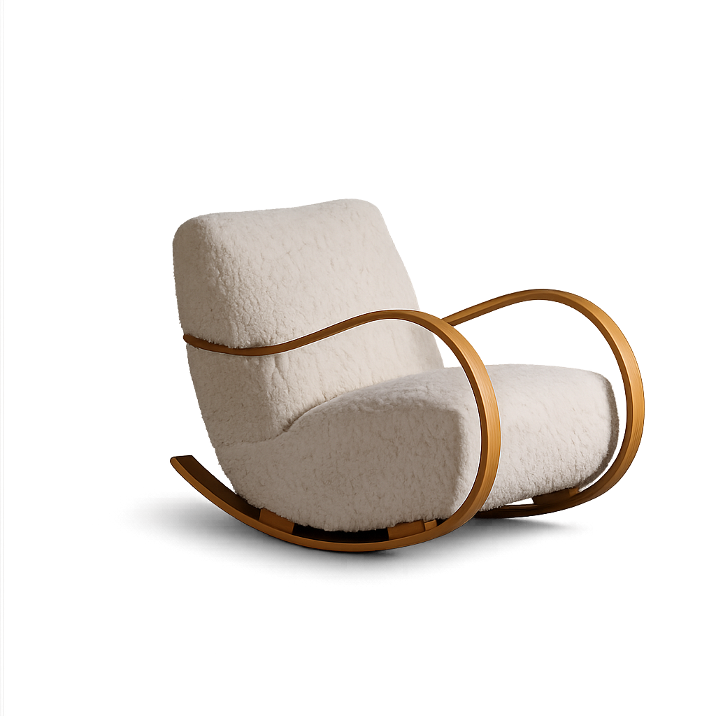 Front product view of the Railwood Lounge Chair by DORSA