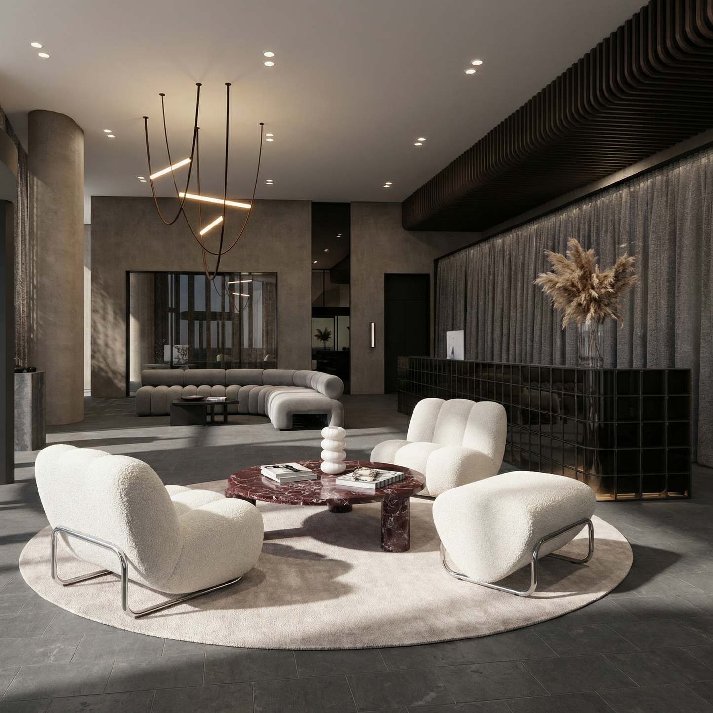 Mano Boucle Lounge Chair