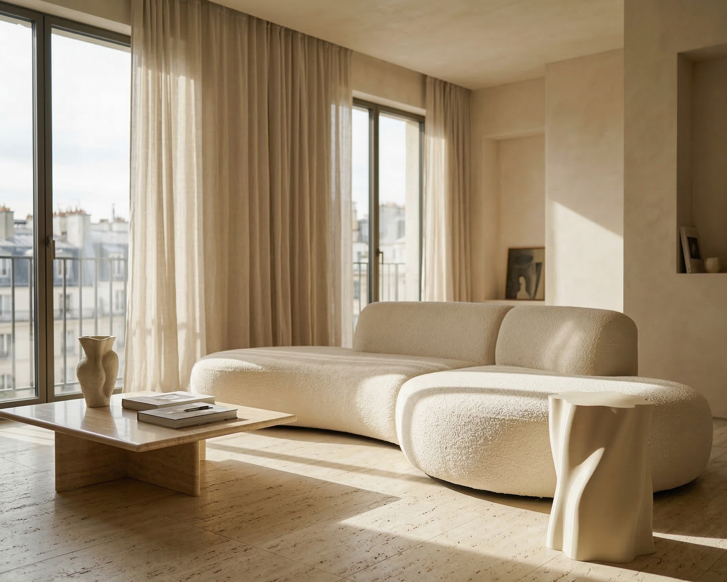 Volteggiare Cement Side Table
