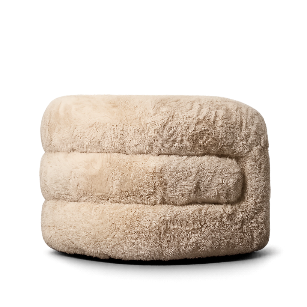 Aderente Fur Lounge Chair