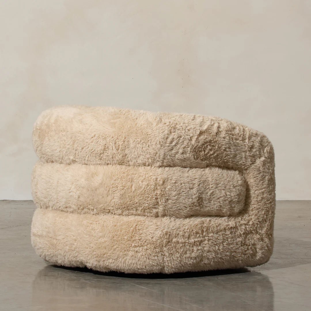 Aderente Fur Lounge Chair - DorsaAderente Fur Lounge ChairGray
