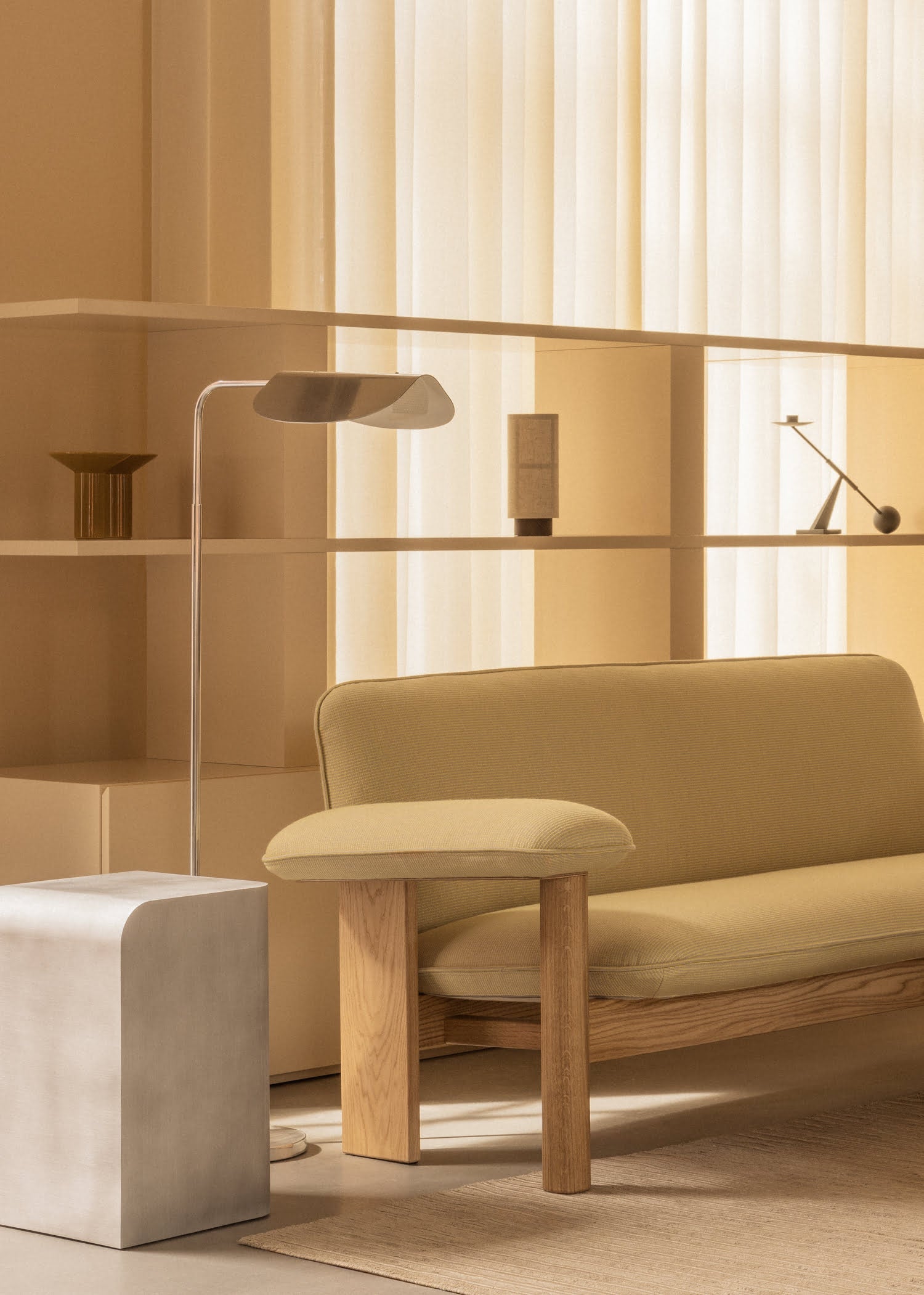 Adresia Chrome Matte Side Table - DorsaAdresia Chrome Matte Side Table