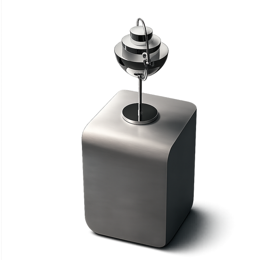 Front product view of the Adresia Chrome Matte Side Table by DORSA