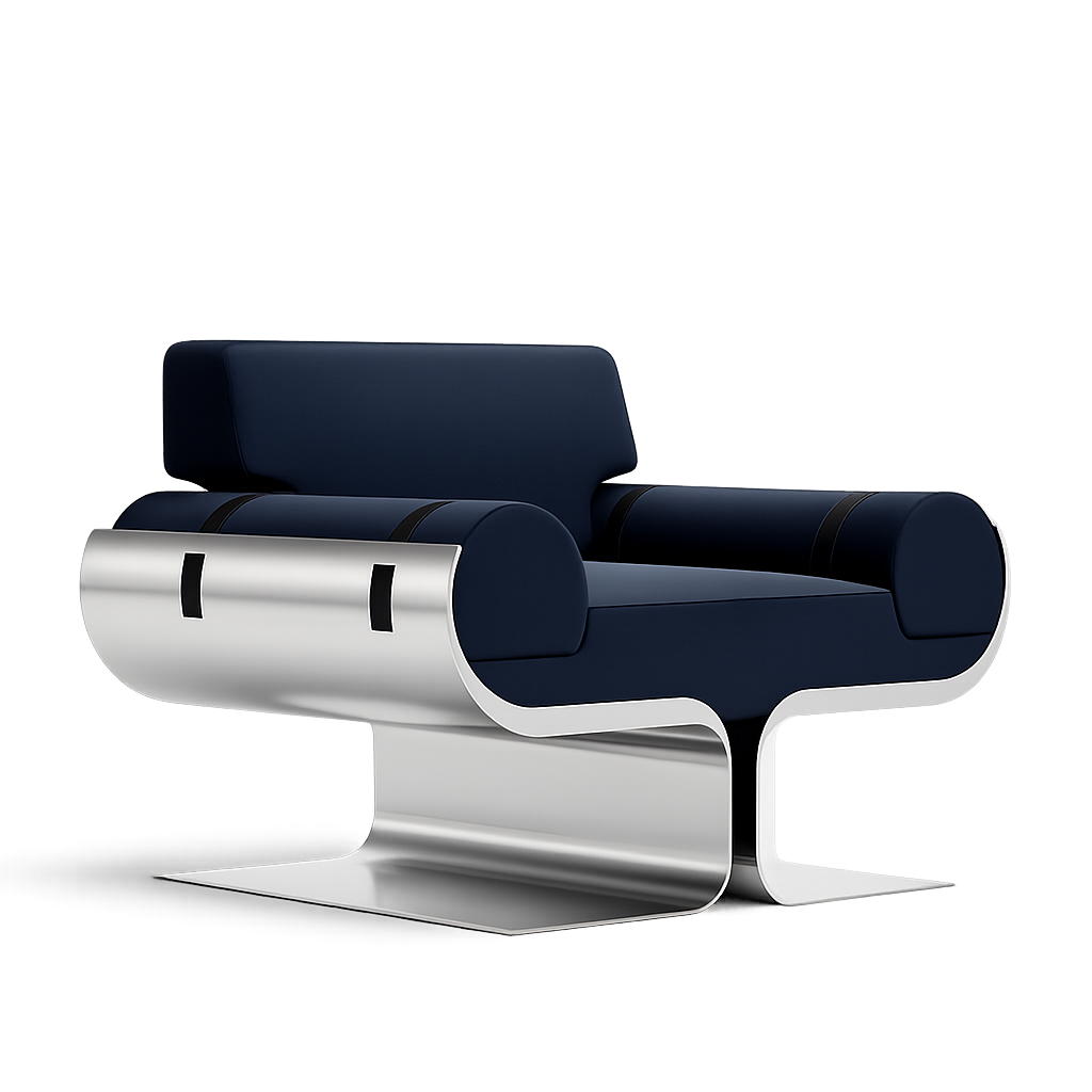 Front product view of the Aero Frame Chair by DORSA