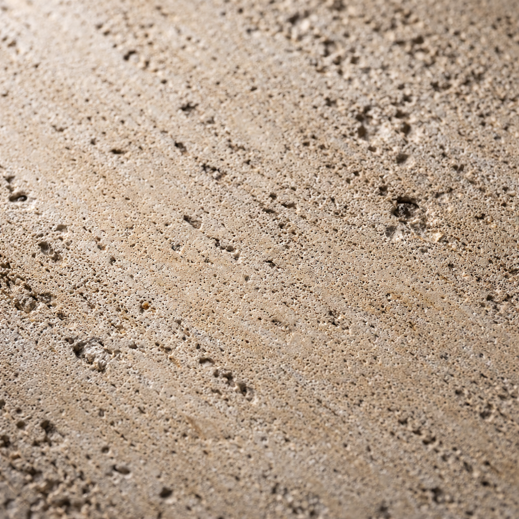Alessio Travertine Side Table