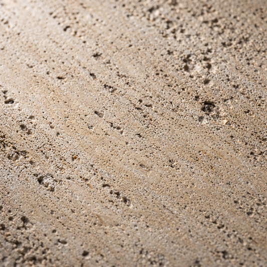Alessio Travertine Side Table