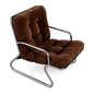 Front product view of the Assé Lounge Chair by DORSA