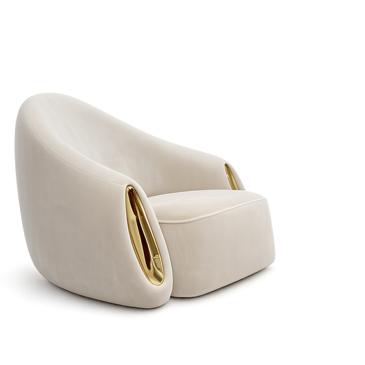 Front product view of the Aurum Lux Chair by DORSA