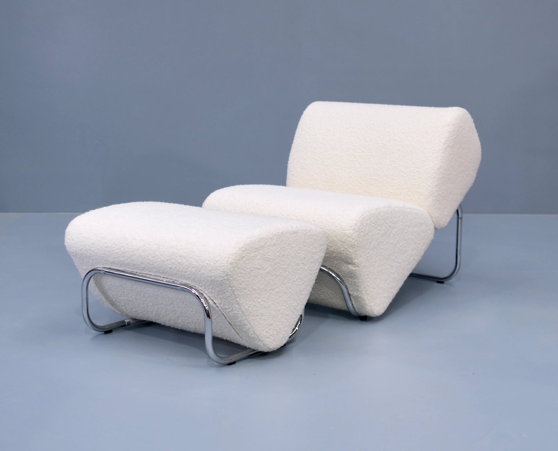 Di Moda Boucle Lounge and Ottoman - DorsaDi Moda Boucle Lounge and OttomanSingle