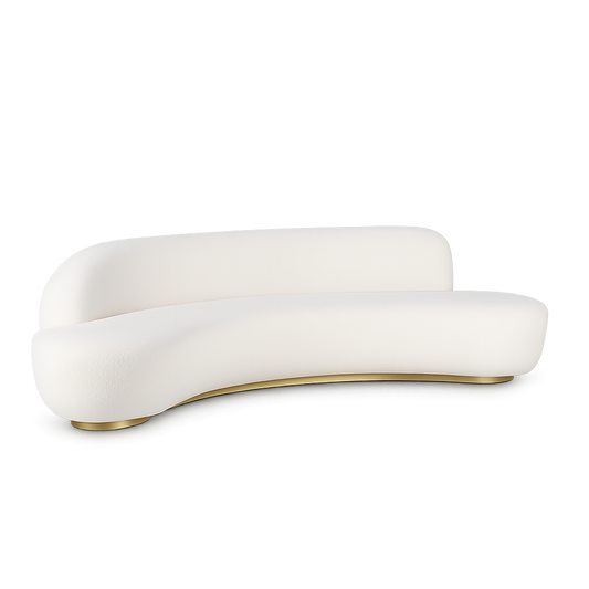 Front product view of the Aurelia Curve Sofa by DORSA