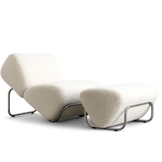 Di Moda Boucle Lounge and Ottoman