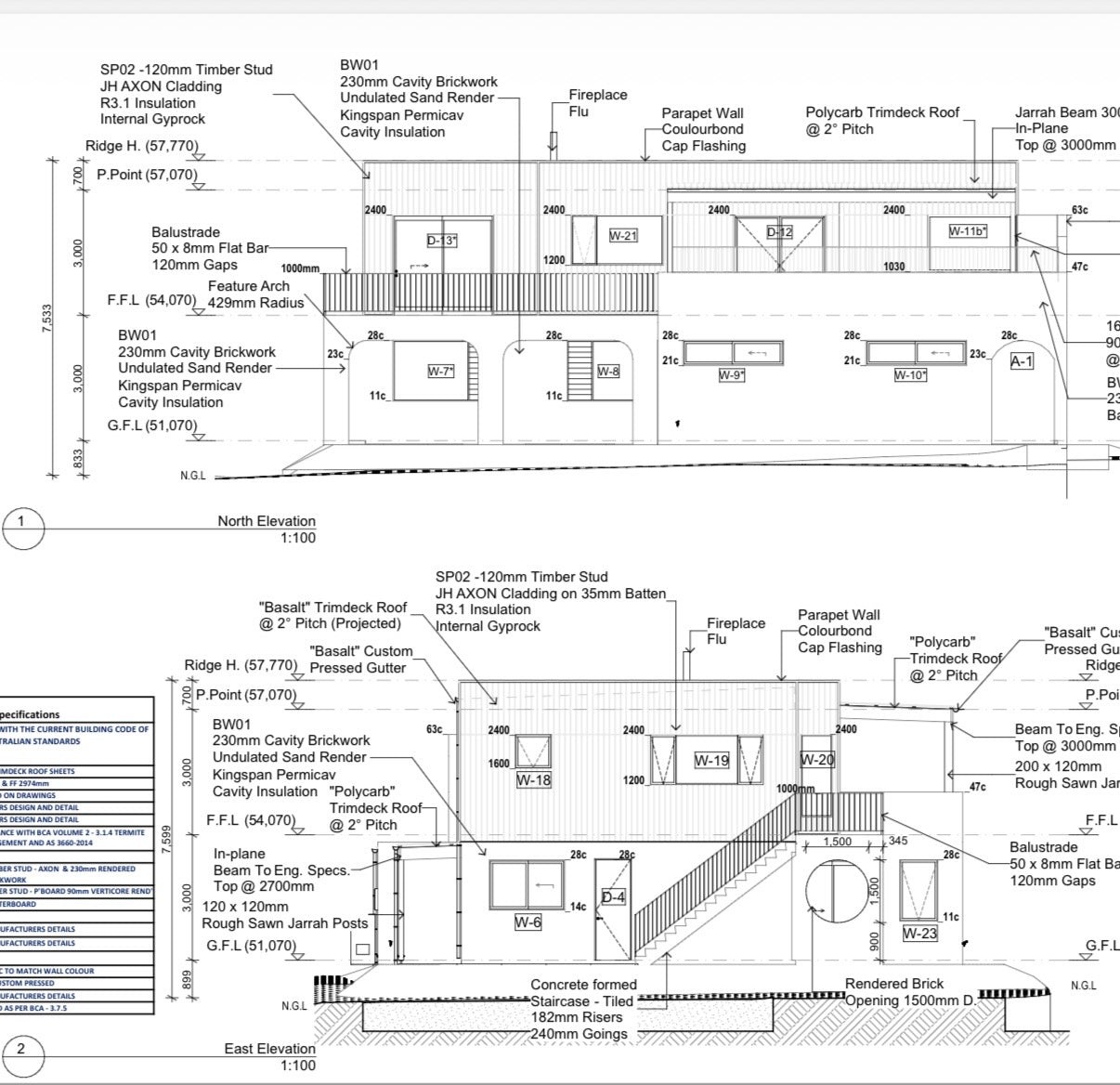 Barriskill residence elevations