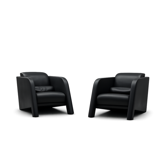Front product view of the Blade Lounge Chairs by DORSA