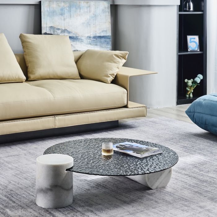 Fluire Marble Coffee Table - DorsaFluire Marble Coffee Table