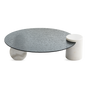 Front product view of the Fluire Marble Coffee Table by DORSA