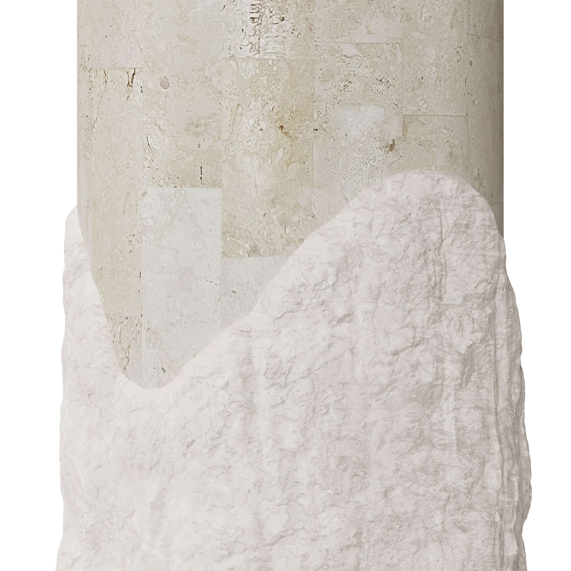 Frastagliata Fibreglass Side Table - DorsaFrastagliata Fibreglass Side TableTall