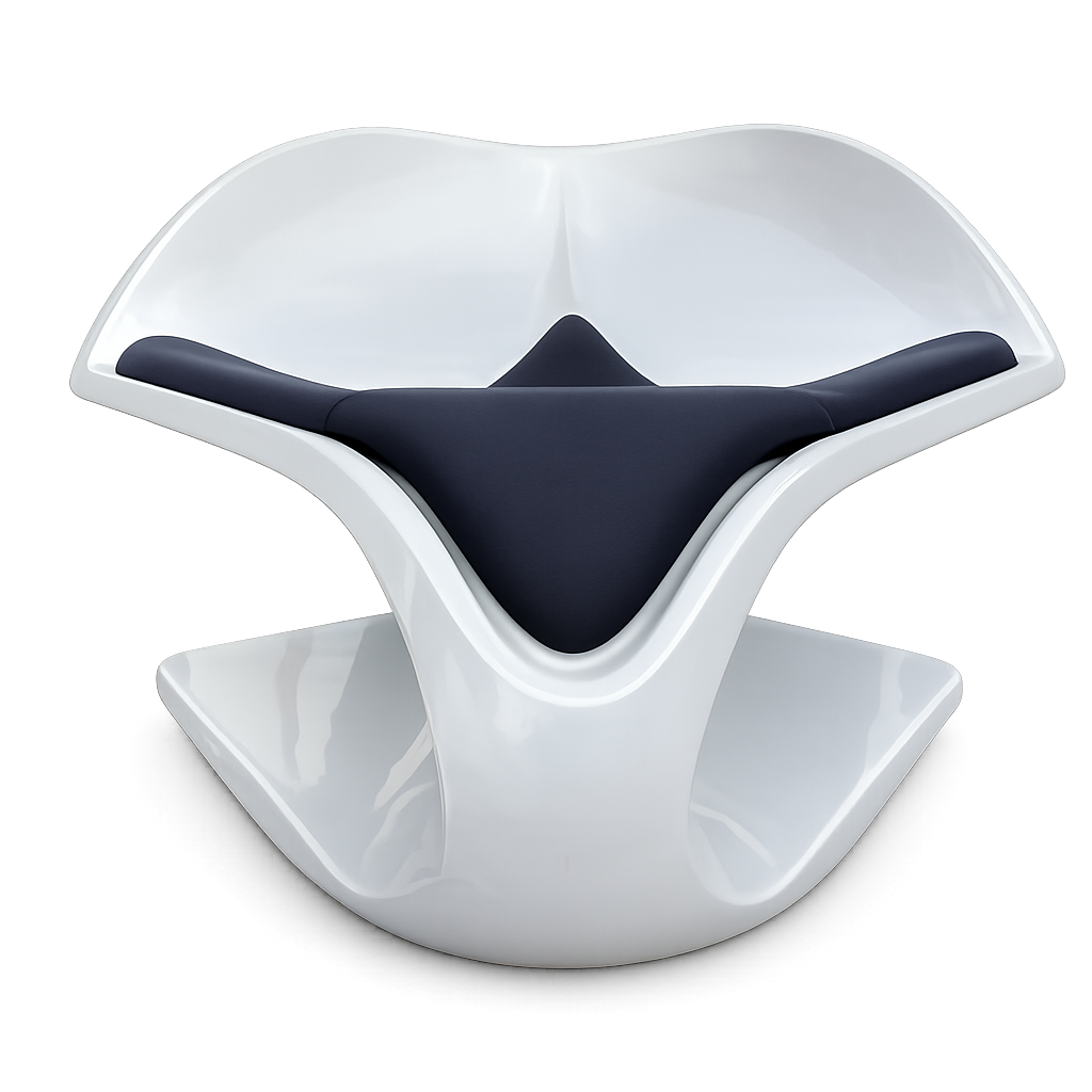 Front product view of the Aeroform Lounge Chair by DORSA