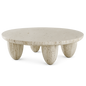 Front product view of the Orbis Travertine Table by DORSA