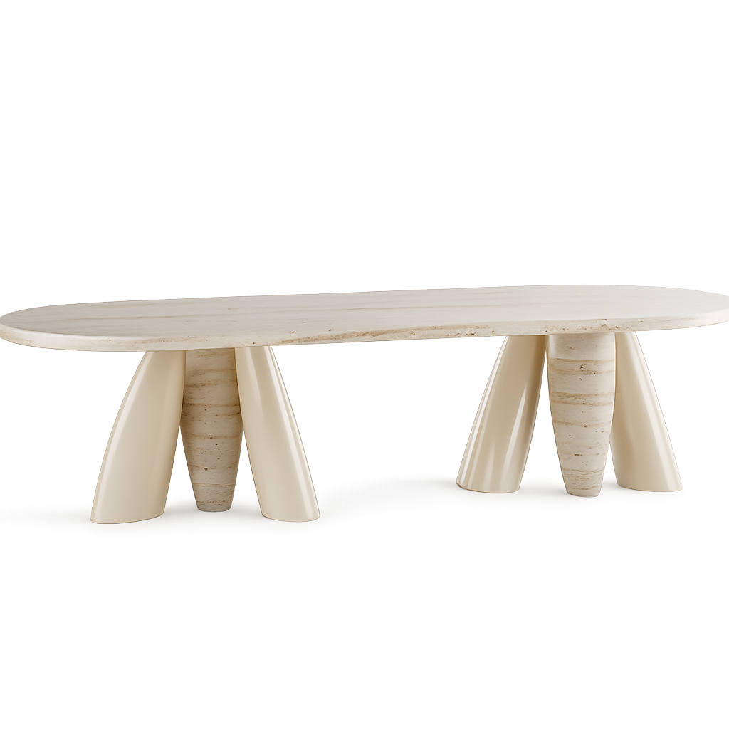 Front product view of the Column Dining Set by DORSA