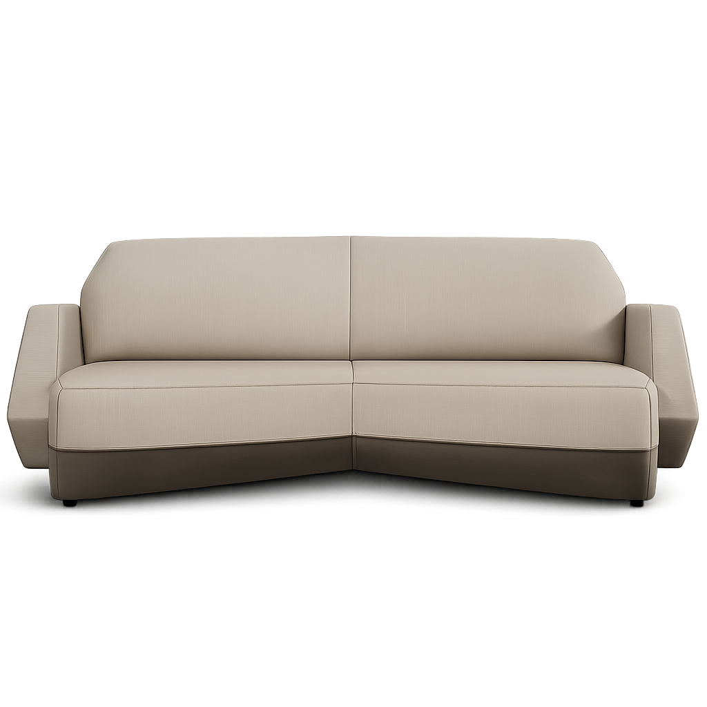 Front product view of the Angula Sofa by DORSA