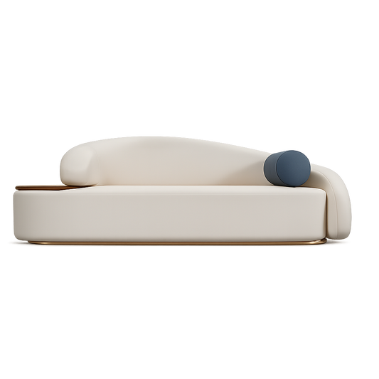 Front product view of the Orbita Curve Sofa by DORSA