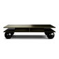 Front product view of the Vettro Nero Table by DORSA