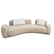 Front product view of the Diviso Curve Sofa by DORSA