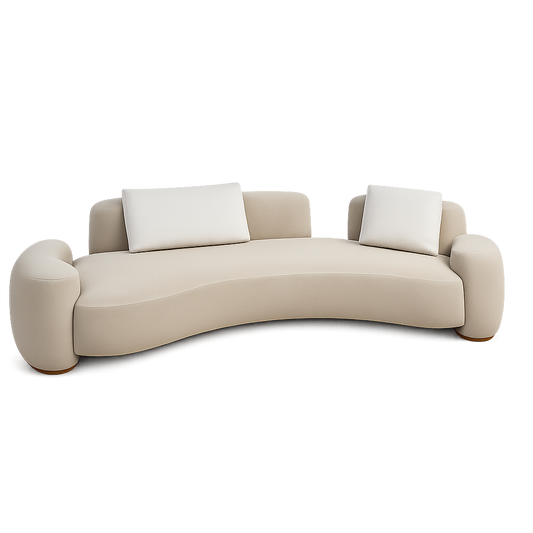 Front product view of the Diviso Curve Sofa by DORSA