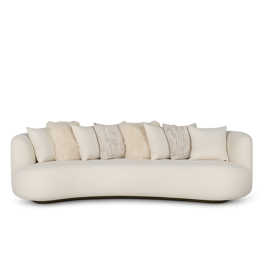 Front product view of the Luna Curve Sofa by DORSA