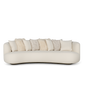 Front product view of the Luna Curve Sofa by DORSA