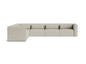 Front product view of the Grandioso Boucle Sectional Sofa by DORSA