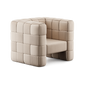 Front product view of the Gridlock Armchair by DORSA