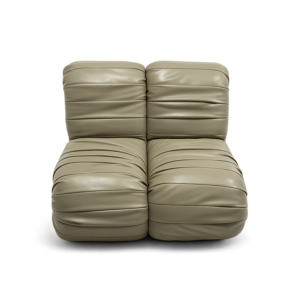 Front product view of the Ground Low Chair by DORSA