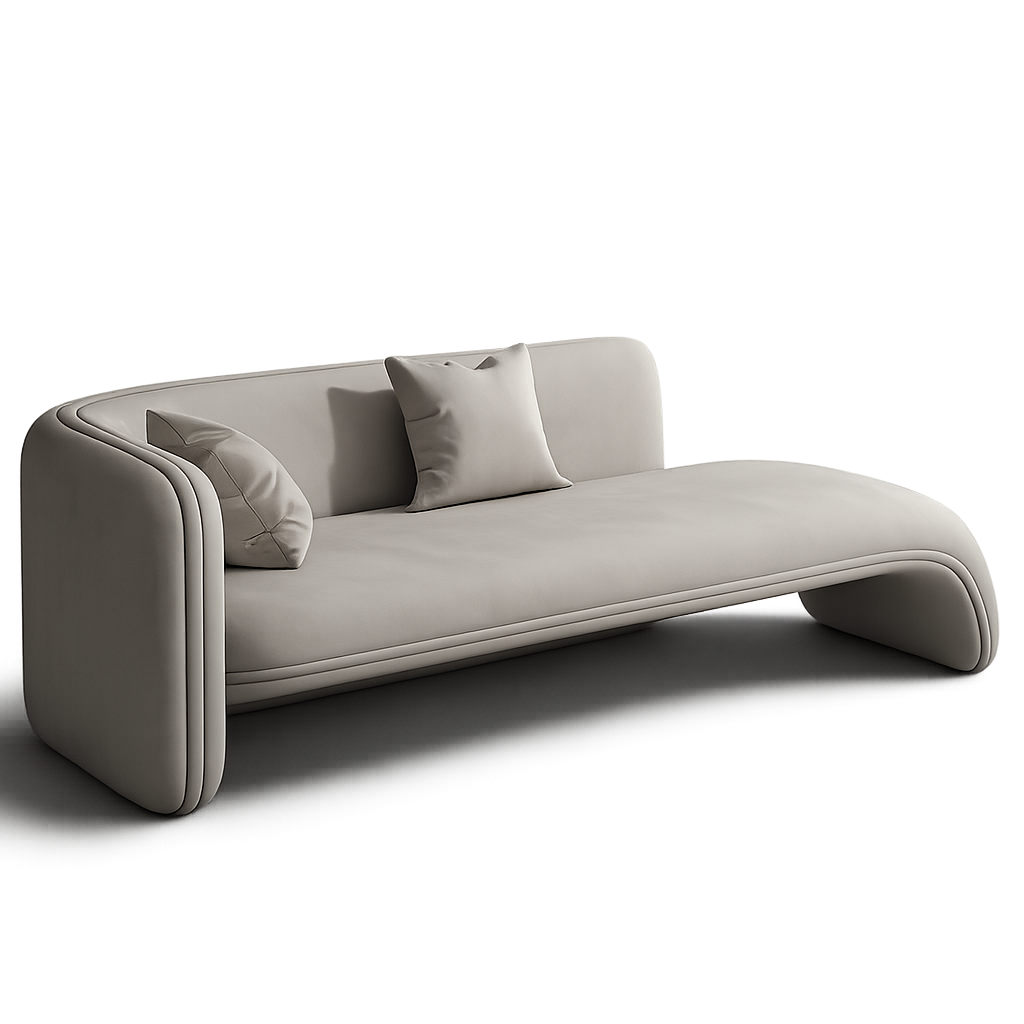Front product view of the Halo Lounge Bench by DORSA