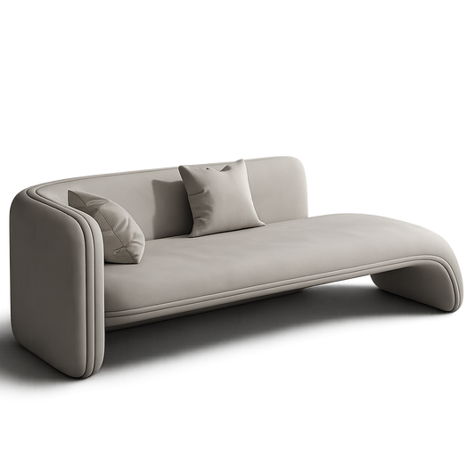 Front product view of the Halo Lounge Bench by DORSA
