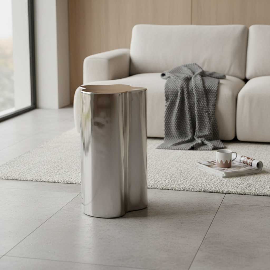 Arpione Chrome Side Table