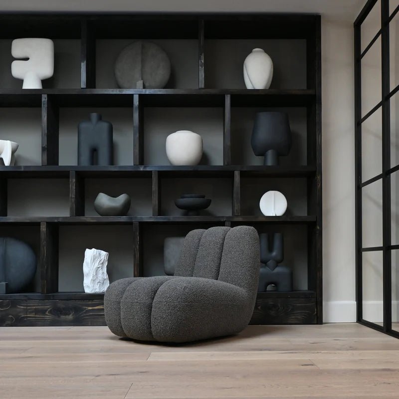 Mano Boucle Lounge Chair - DorsaMano Boucle Lounge ChairBlack