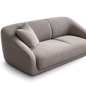 Front product view of the Monolito 3-Seater Canvas Sofa by DORSA