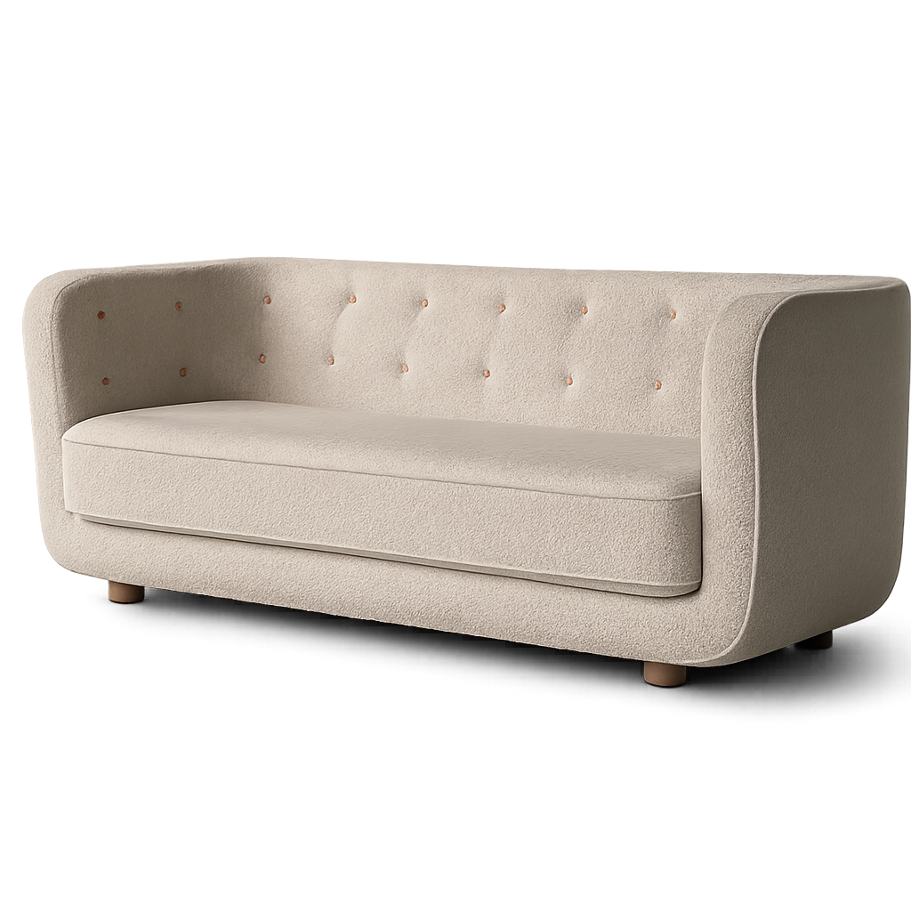 Front product view of the Nordica 2-Seater Sofa by DORSA