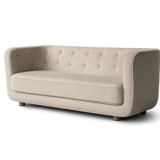 Front product view of the Nordica 2-Seater Sofa by DORSA